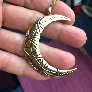 Gold Moon Necklace NWOT